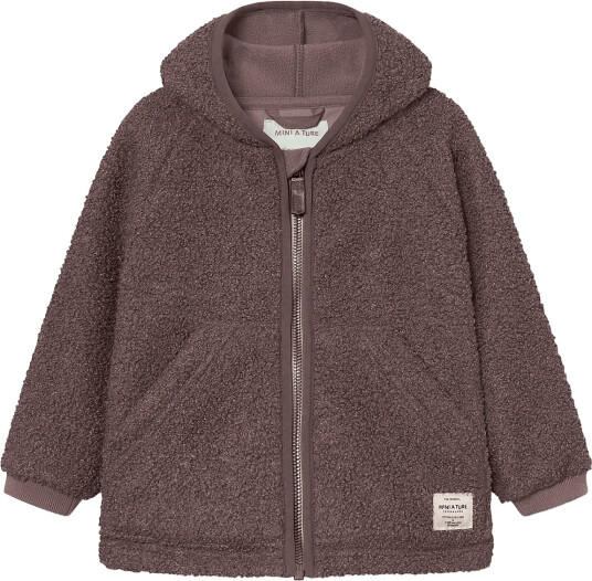MINI A TURE Matliff Teddyfleece Jacket. Grs Purple 12M/80