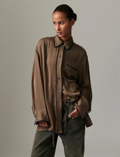 Day Birger et Mikkelsen Olenna - Matte Crepe - Brown - 34 Day Birger et Mikkelsen Olenna - Matte Crepe - Brown - 34