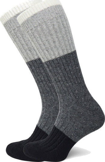Alpacasocks&Co Merino Block 1 Pack   Grey   36 39
