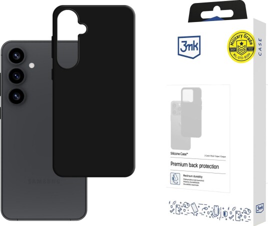3mk Silikonetui for Samsung Galaxy S25 Svart