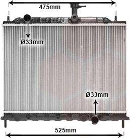 VAN WEZEL 83002079 Radiator motorkjøling