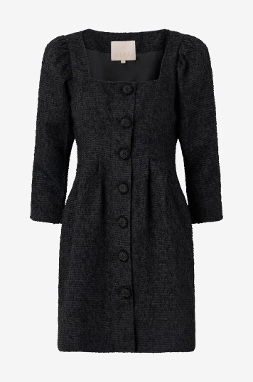 byTimo Kjole Boucle Mini DresSvart byTimo Kjole Boucle Mini DresSvart