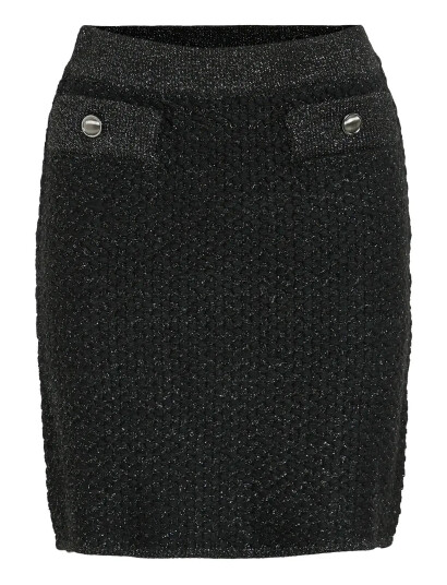 Vila Vimalay Short Knit Skirt - Black - S