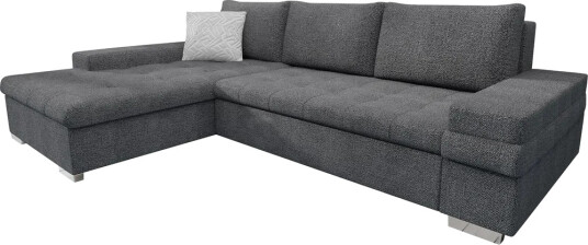 Bunty Sovesofa med Sjeselong 3 seter Mørkegrå / Lysegrå
