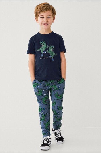 Ellos Collection T skjorte + bukse Blå