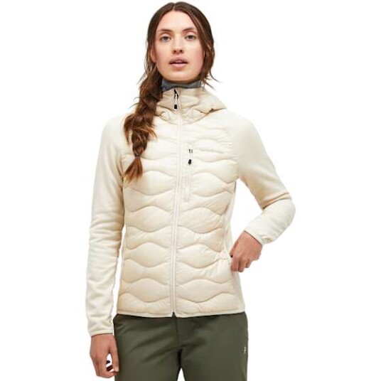 Peak Performance Women's Helium Down Hybrid Hood Sand Fog XL Peak Performance Women's Helium Down Hybrid Hood Sand Fog XL