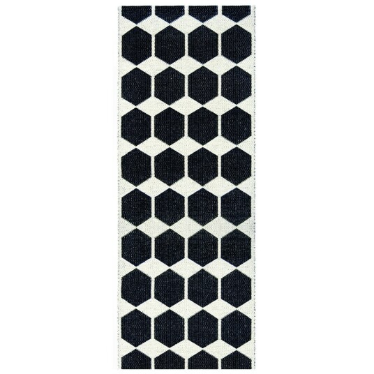 Brita Anna svart gulvteppe 70x200 cm Brita Anna svart gulvteppe 70x200 cm