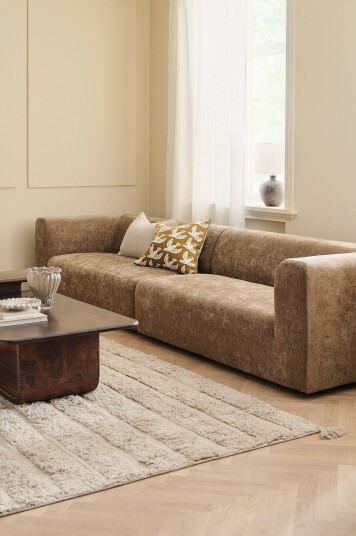 Ellos Home Sofa Poletta 4 seter Brun