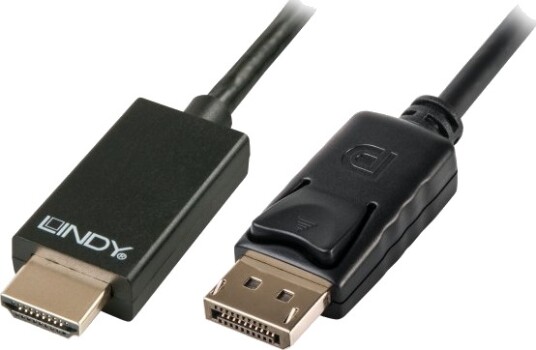 Lindy Displayport/Hdmi 2M 2 M Displayport Hdmi Hankjønn Hankjønn 1.4A