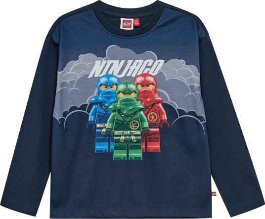 LEGO® Ninjago T skjorte   LWTaj 611   Navy   LEGO® Wear   7 år (122)   T skjorte Blå Grønn Marineblå Rød