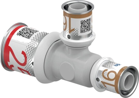 Uponor S-press Ppsu Kompositt T-rør 25-16-16mm