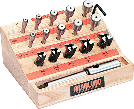 Granlund gjengeborssett 1D M8-M16