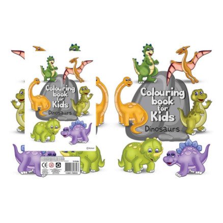 Malerbok A4 Dinosaurer For Barn 16 Sider