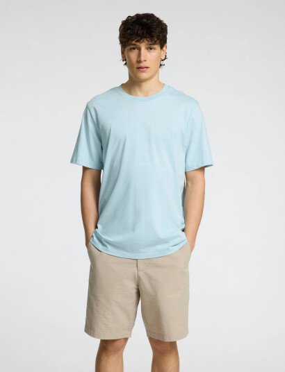 Selected Slhaspen Ss O-Neck Tee Noos - Blue - S