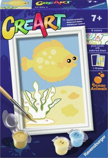 Ravensburger CreArt Mal etter nummer 7+ år Trendy fisk