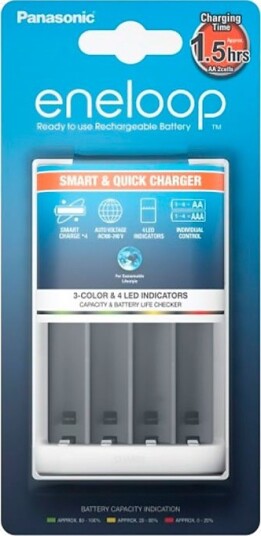 Panasonic BQ CC55 Eneloop batterilader Panasonic BQ CC55 Eneloop batterilader