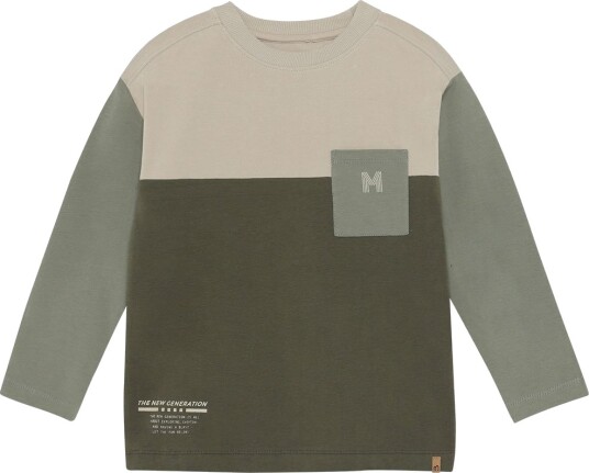 Minymo Genser   Bille   Minymo   4 år (104)   Genser Armygrønn Beige