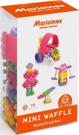 Marioinex Mini Waffle Byggesett 70 Deler