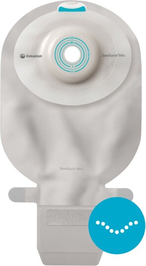 Mitac Coloplast SenSura Mio Convex Soft 1 delt tømbar pose 166120 Kleberkobling hullstørrelse 31 50 mm maxi 10 stk.