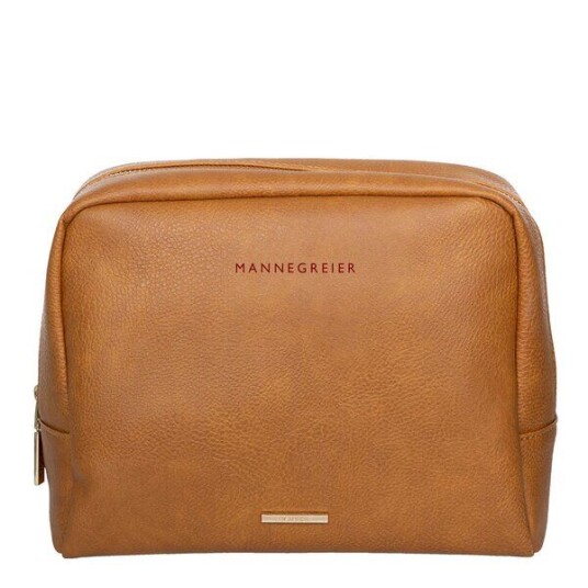 Pictureit   Toalettmappe mannegreier 24x20x10 cm cognac brun