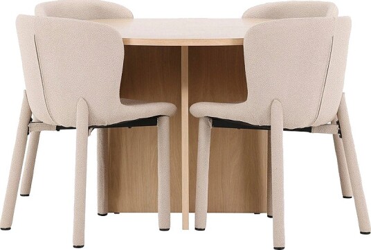 Venture Home Spisebord Strada med Astoria stol Beige Venture Home Spisebord Strada med Astoria stol Beige