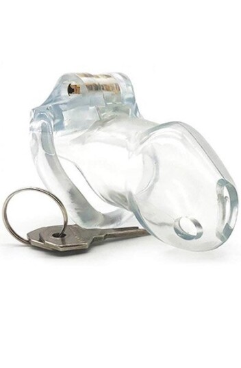 Lock Up Chastity Cage Transparent Lock Up Chastity Cage Transparent
