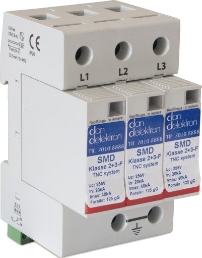 Dan Delektron Transientbeskyttelse SMD Klasse 2+3 TNC-Net