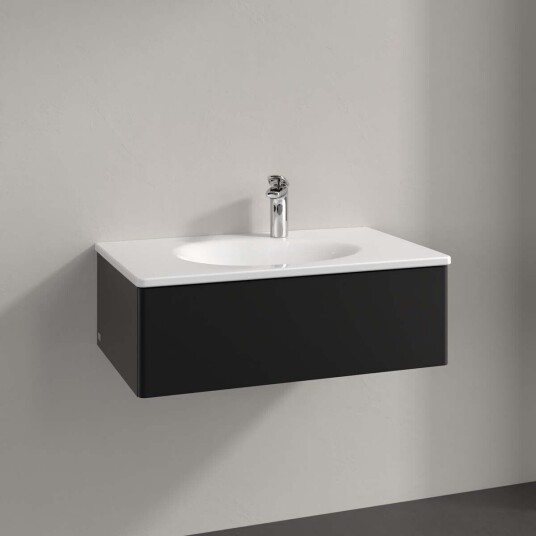 Villeroy & Boch Antao Servantskap med 1 skuff 78,8x49,6x25,6 cm u/lys Sort Matt