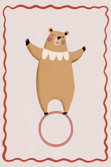 Namly Design Plakat Bjørn Sirkus Kunst POSTER7OKSGE