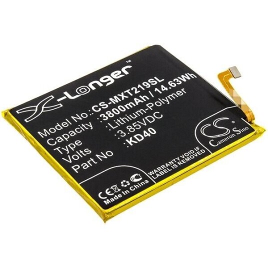 Motorola XT2019-2 batteri (3800 mAh 3.85 V, Sort)