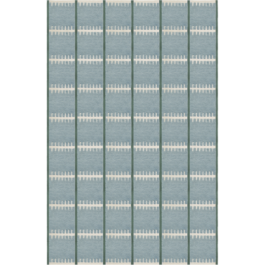 Layered Lilly Wool rug 200x300 cm Blue