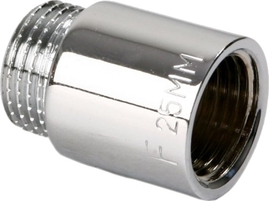 Ferro Skjøtestykke Messing 1/2" 25 Mm Krom P25c Ferro Skjøtestykke Messing 1/2" 25 Mm Krom P25c