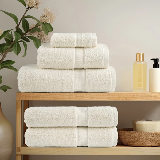 Gjesthåndkle SOLUND 4 pcs Krem 15 x 21 cm 550 gsm