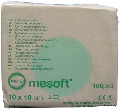 Mesoft kompr 10x10cm bulk