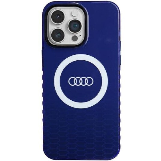 Deksel Audi Iml Big Logo Magsafe Deksel Iphone 14 Pro Max 6,7" Blå/Marineblå Hardcase Au-Imlmip14pm-Q5/D2-Be
