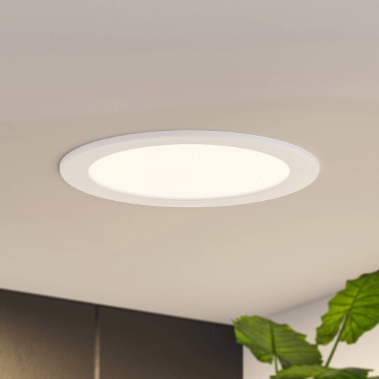 Prios LED innbyggingslampe Cadance hvit 22 cm sett med 3 stk CCT