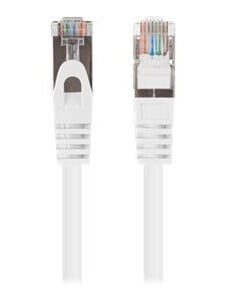 Lanberg Koblingskabel Rj-45 Hann Til Rj-45 Hann 25 Cm 5.7 Mm Foliebelagt Uskjermet Tvinnet Kabelpar F/Utp Cat 6 Med Støvel Uten Hindringer Up To 10 Gbps Data Transfer Rate White Ral 9010 En Pakke 10