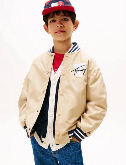 Tommy Hilfiger Reversible Bomber Jacket Beige 110 Tommy Hilfiger Reversible Bomber Jacket Beige 110
