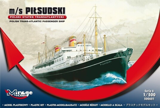 Mirage 500601 Transatlantisk Passasjerskip Modellbåt Byggesett 1:500