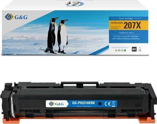 G&G Compatible Toner For W2210x Black 3150S Nt-Ph2210xbk Hp 207X High Capacity For Hp Color Laserjet Pro M255 Mfp M282 M28