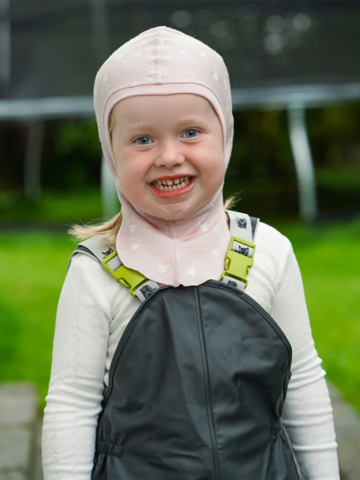 Kattnakken Balaklava - Tynn ull Rosa 4-8 ÅR
