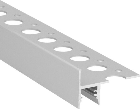 Topmet 2m aluprofil UP TILE10 A Anodisert flisprofil LED skinne Topmet 2m aluprofil UP TILE10 A Anodisert flisprofil LED skinne