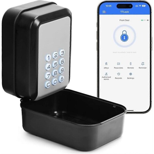 Smart Nøkkelboks Elektronisk Bluetooth Låseboks med APP kontroll Smart Nøkkelboks Elektronisk Bluetooth Låseboks med APP kontroll