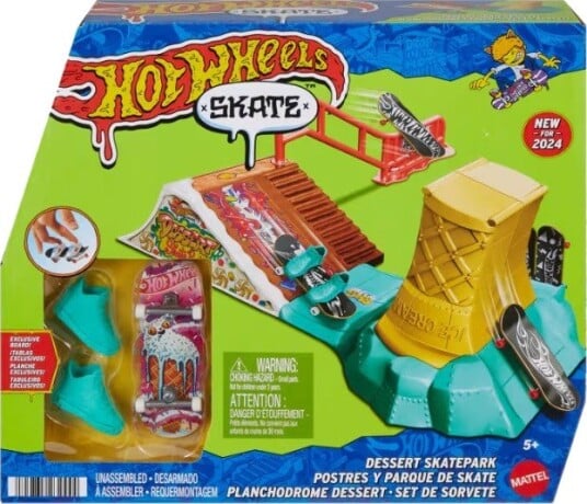 Hot Wheels Dessert Skatepark Fingerskateboard Sett 5+ År