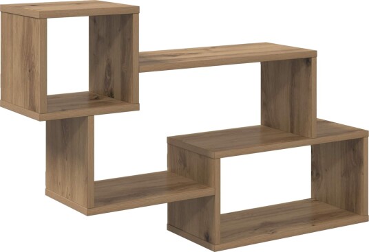 vidaXL Flytende hylle Veggmontert Artisan eik 87 x 20 x 55 cm
