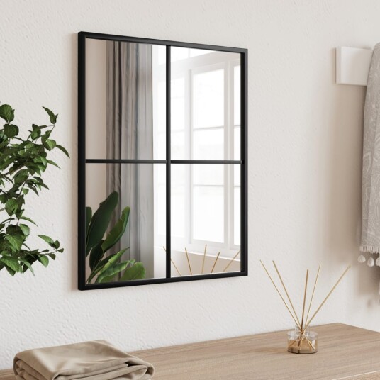 vidaXL Veggspeil svart 40x50 cm rektangel jern vidaXL Veggspeil svart 40x50 cm rektangel jern