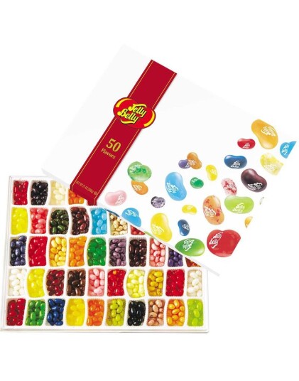 Jelly Belly Gaveeske med 50 Forskjellige Smaker USA Import