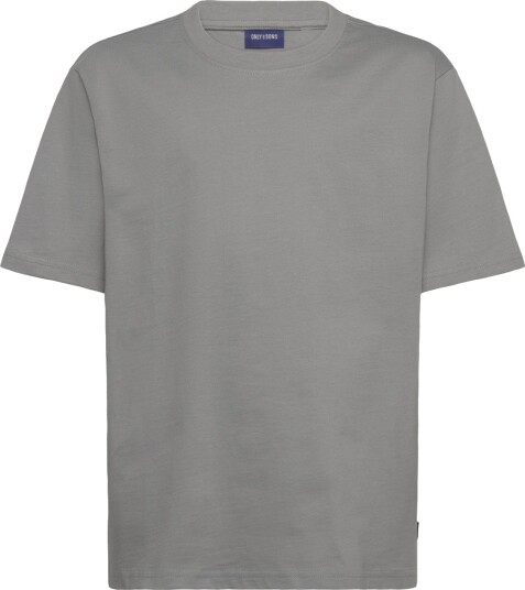 ONLY & SONS Osjfred Life Rlx Ss Tee Jrs Noos   Grey   122 128