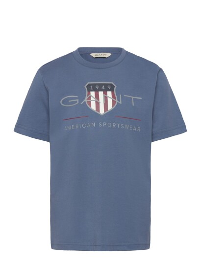 Gant Kids Archive Shield Ss T Shirt   Blue   164