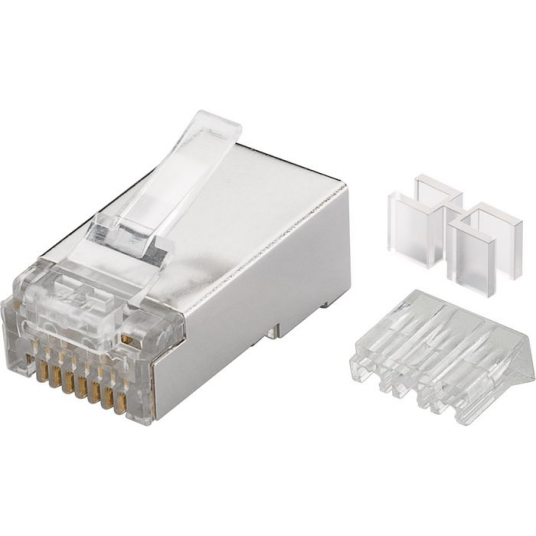 MicroConnect modulplugg MP8P8C skjerm CAT6 50 Stykk 1 Stykk SEN KON506 50